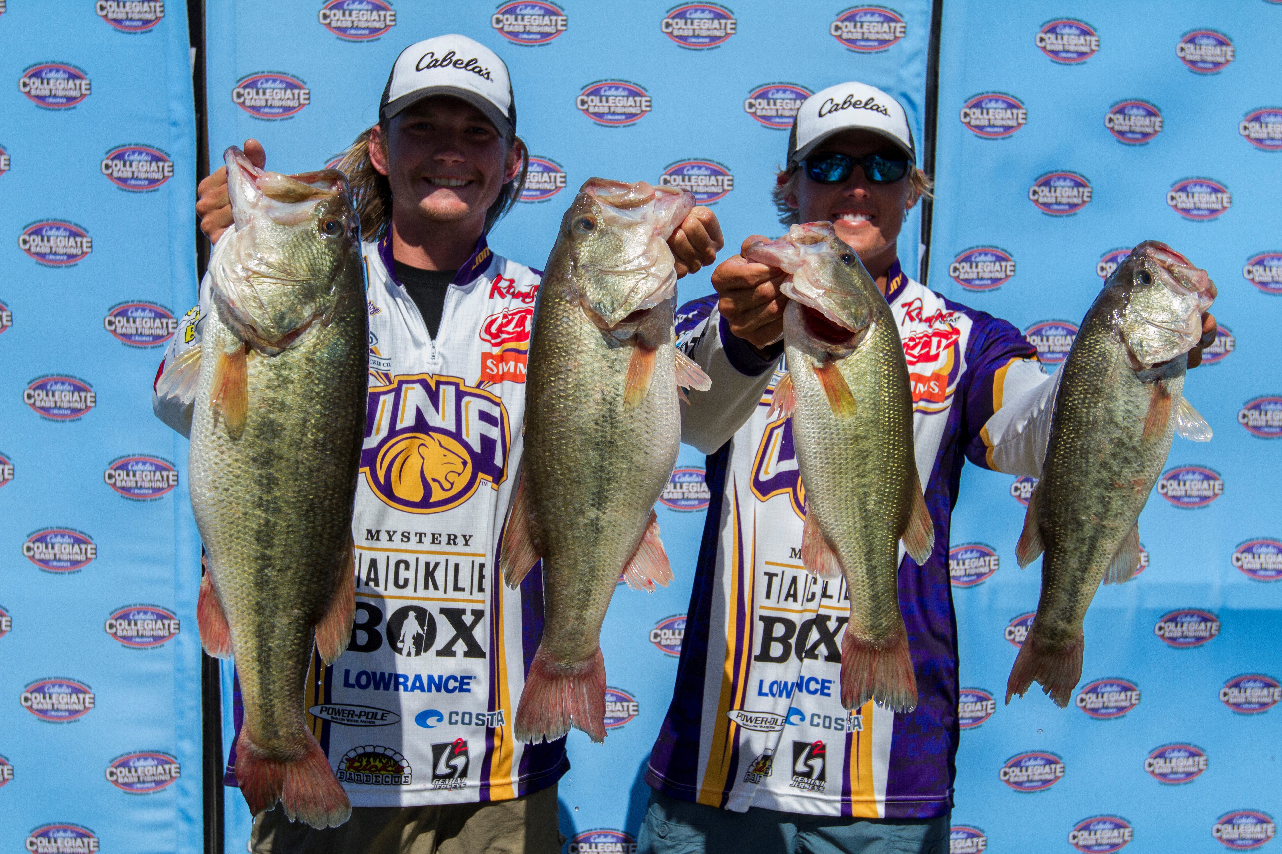 From 15th to 5th Martin and Mize from the University of North Alabama Come  Charging Back on Day 2 of the 2017 BoatUS Collegiate Bass Fishing  Championship presented by Cabela's - Collegiate Bass Championship